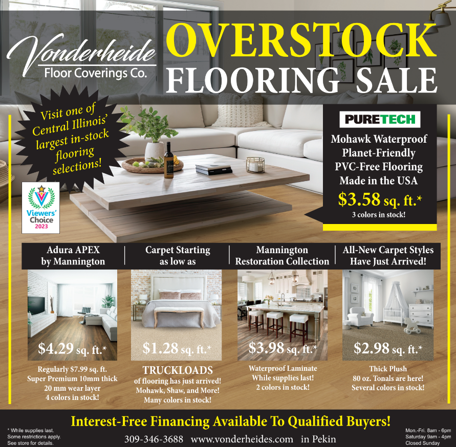 Vonderheides March 2024 Flooring Sale