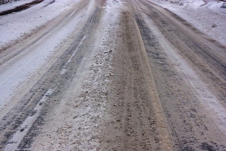 snow covered road