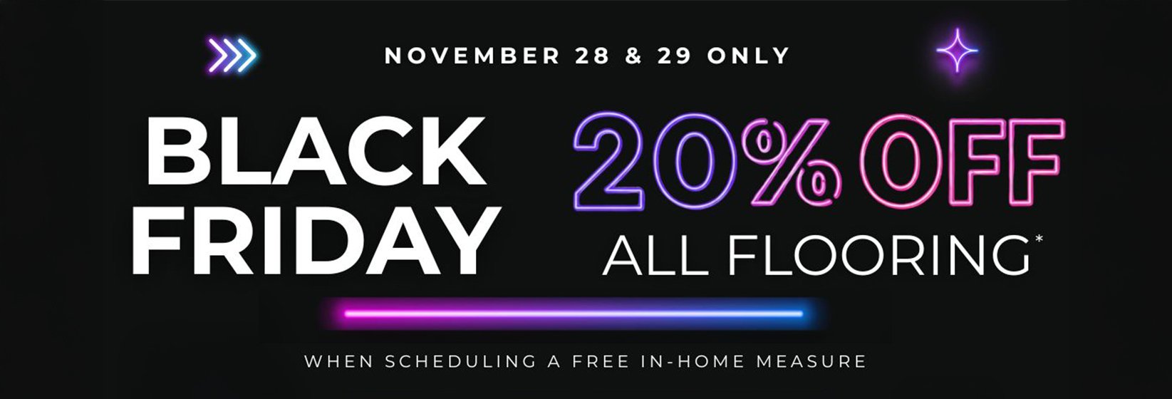 20% Off All Flooring at Vonderheide Floor Coverings - Black Friday & Small Business Saturday Only!