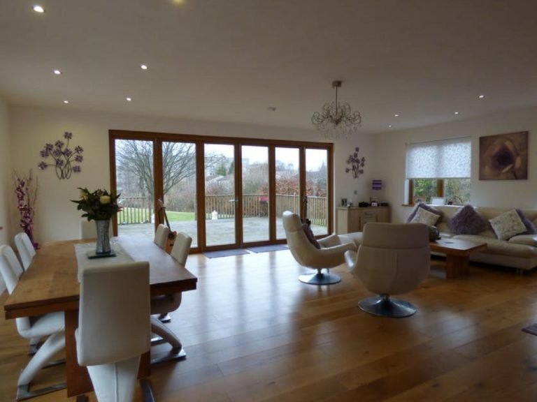 hardwood flooring in living room