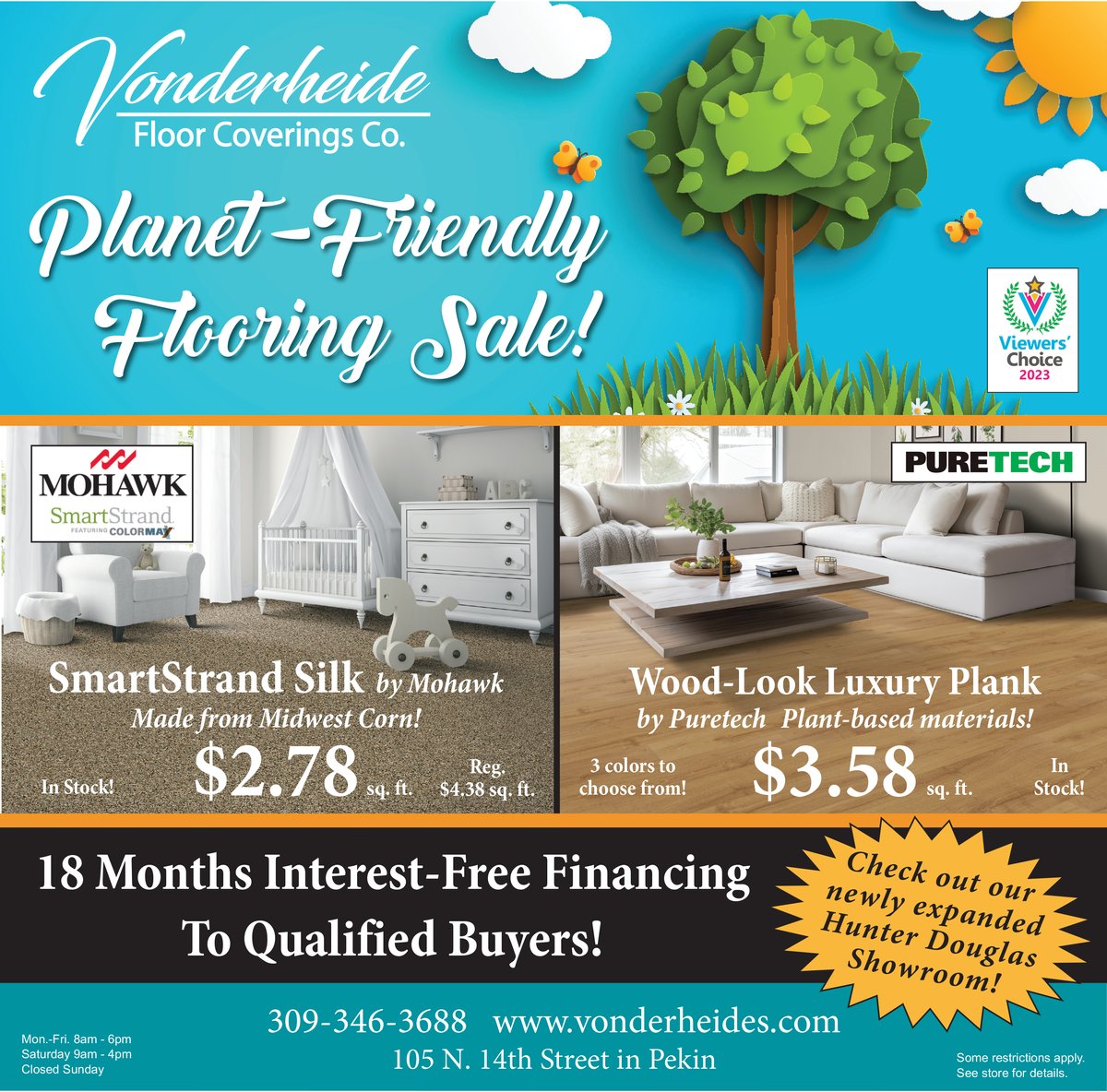 Planet Friendly Flooring Sale at Vonderheide Floor Coverings