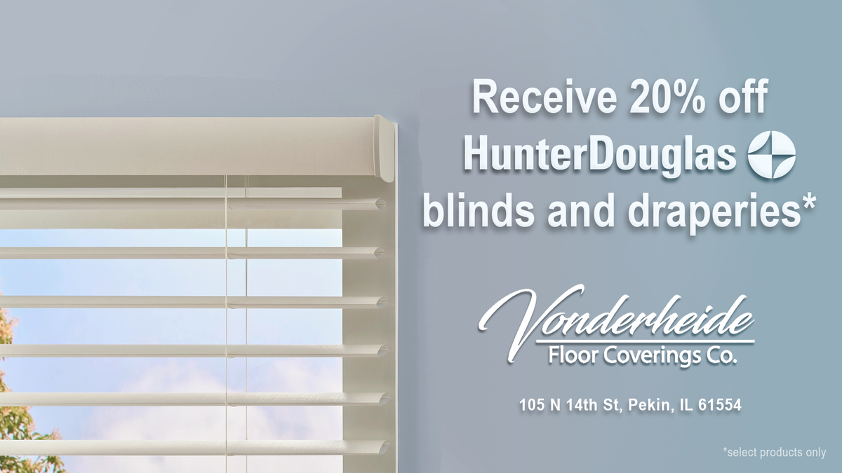 20% Off Select Hunter Douglas Promotion
