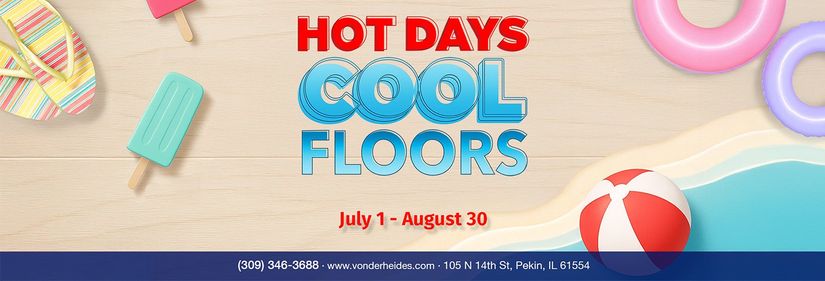 Hot Days, Cool Floors - Summer Sales Event by Vonderheide Floor Coverings