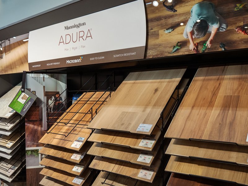 Living Room Hardwood Floors at Vonderheide Floor Coverings in Pekin, IL