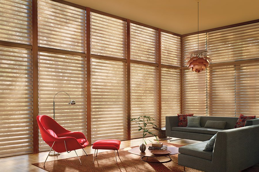 Living Room Window Coverings in IL from Vonderheide Floor Covering