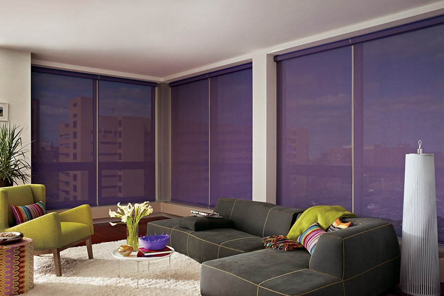 Living Room Window Coverings in IL from Vonderheide Floor Covering